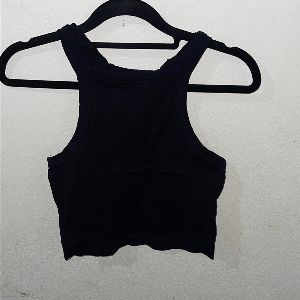 Elegant Black Women's Crop Top